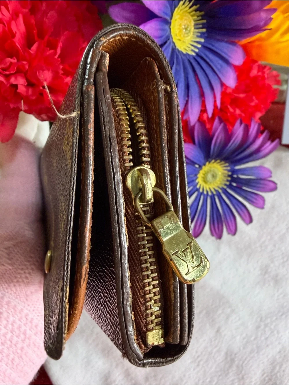 Louis Vuitton Brown Monogram Canvas Compact wallet